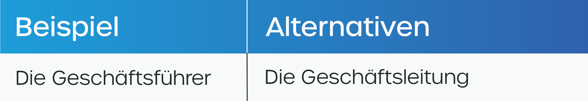 Neutralisierung vom Geschlecht