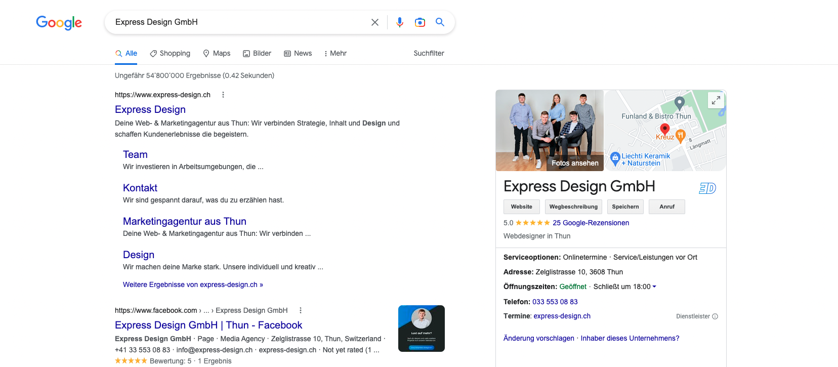 Ranking Google Suchergebnisse