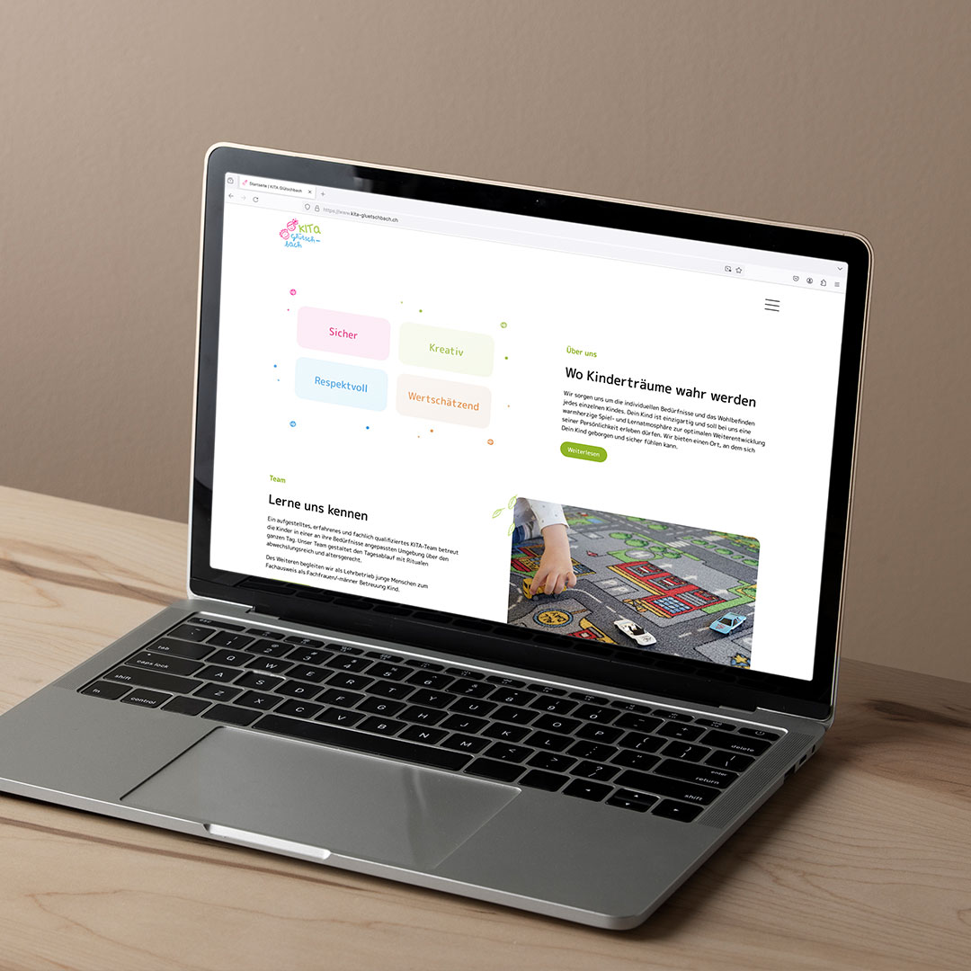 Digitaler Auftritt für eine Kita