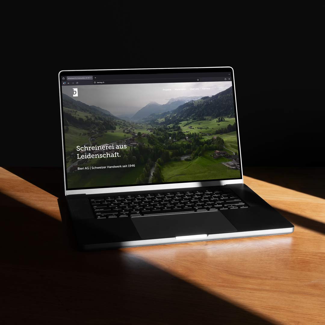 Bieri AG – Neue Website für eine Schreinerei mit Altholz-Spezialisierung | Projekt der Webagentur aus Thun & Bern