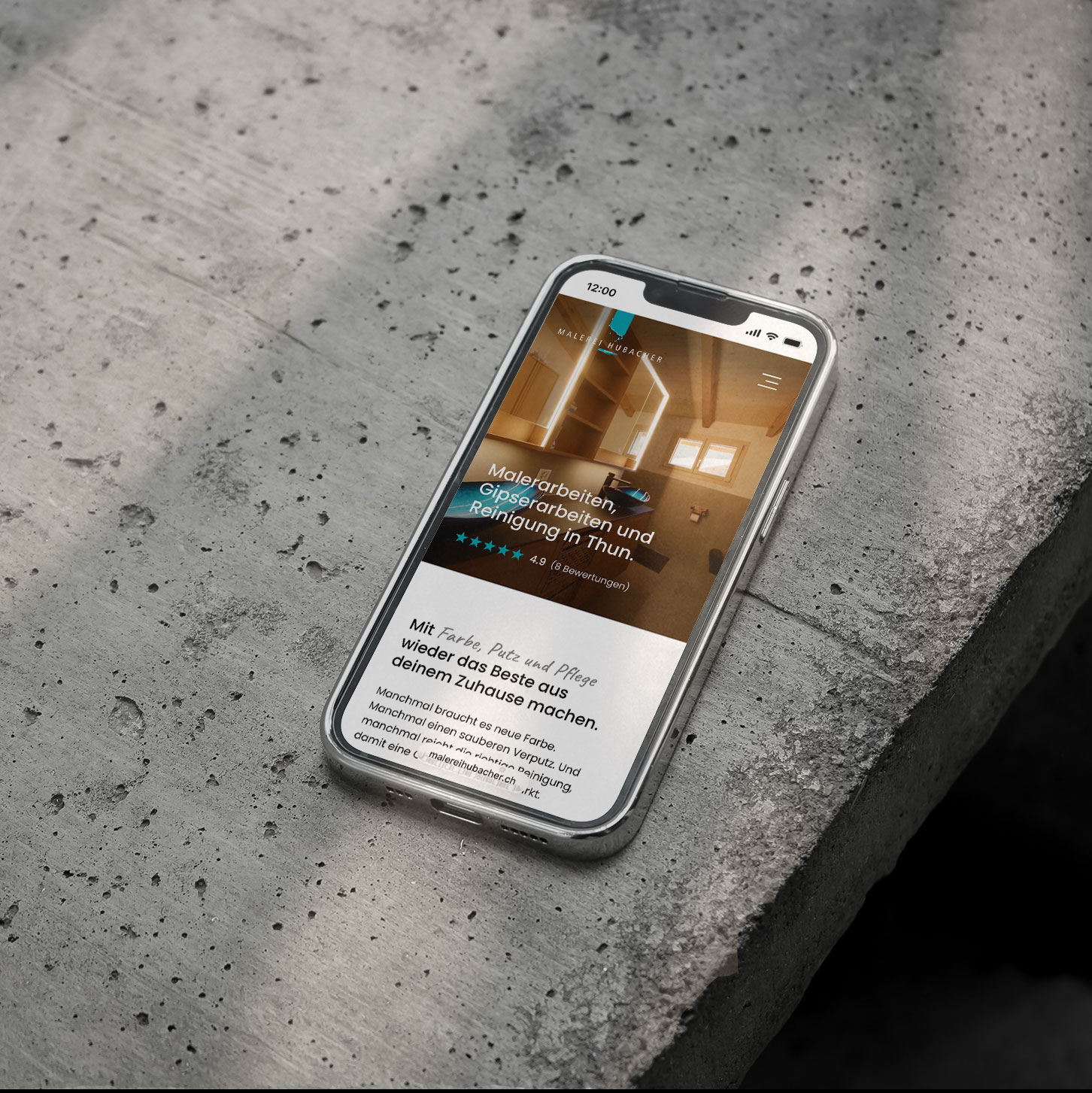 Redesign Website für einen Malerbetrieb in Thun