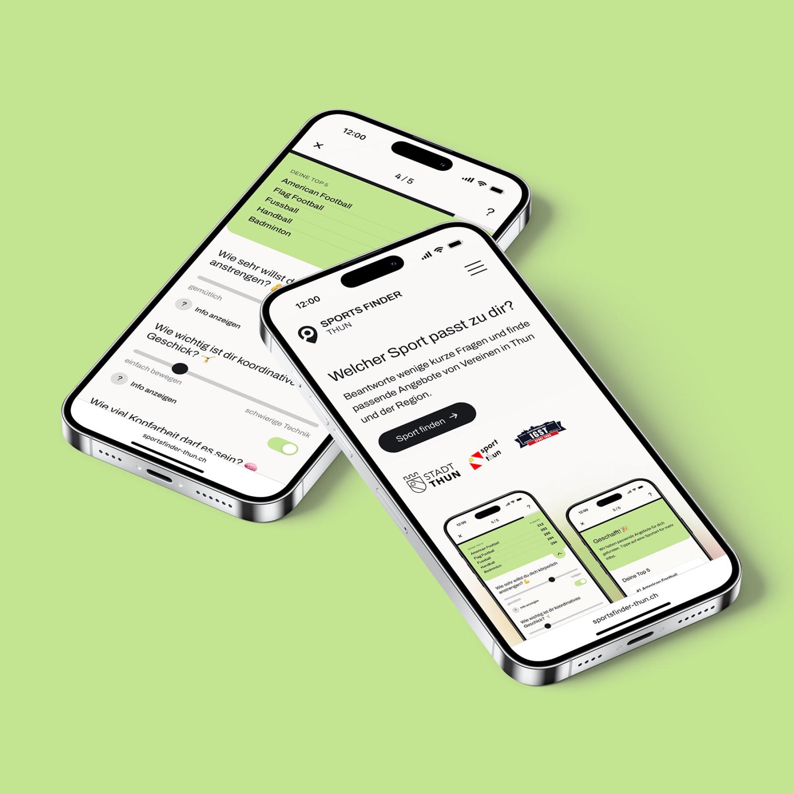 Sportarten und Vereine in Thun digital entdecken