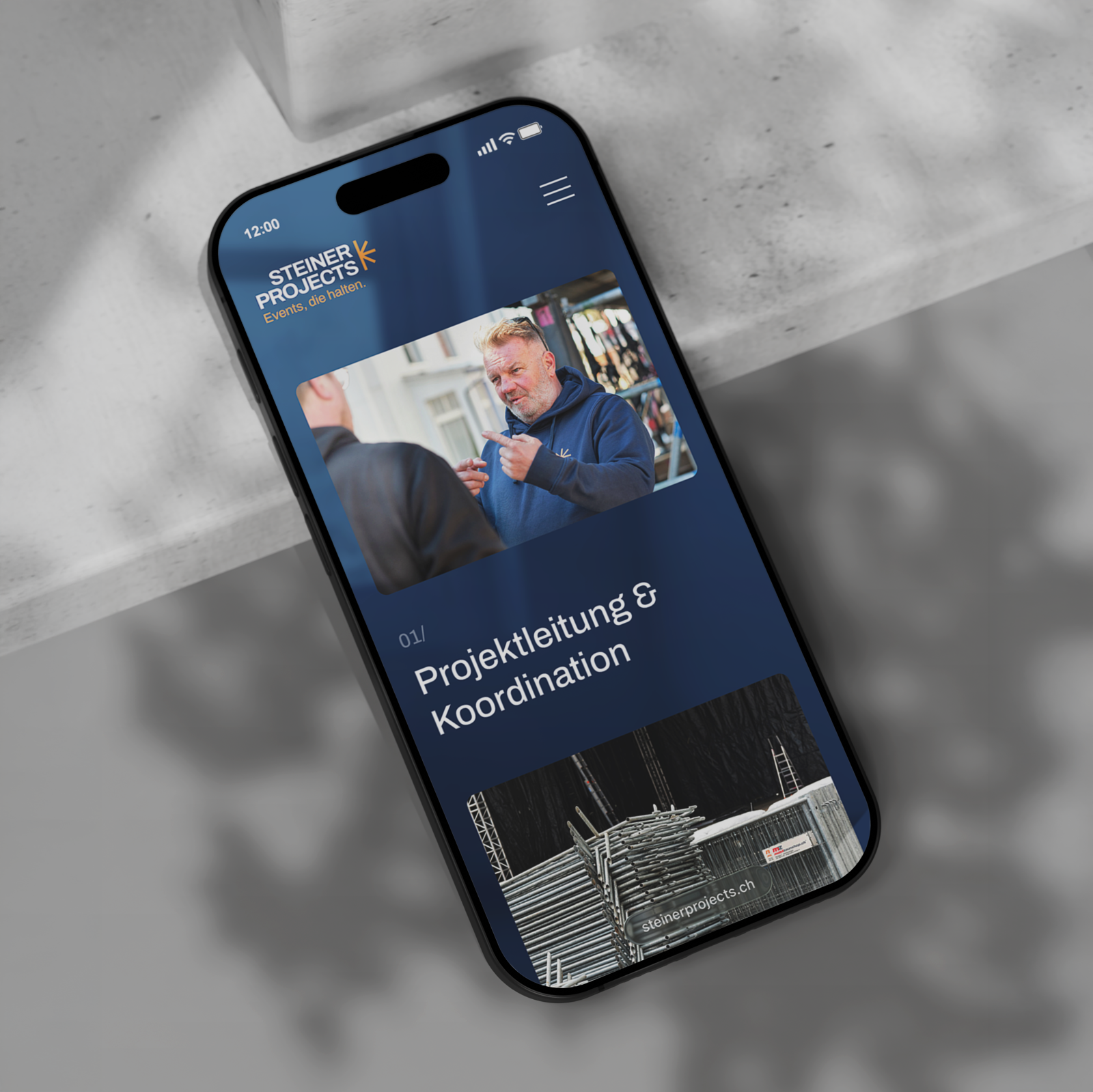 Branding und Website für Steiner Projects