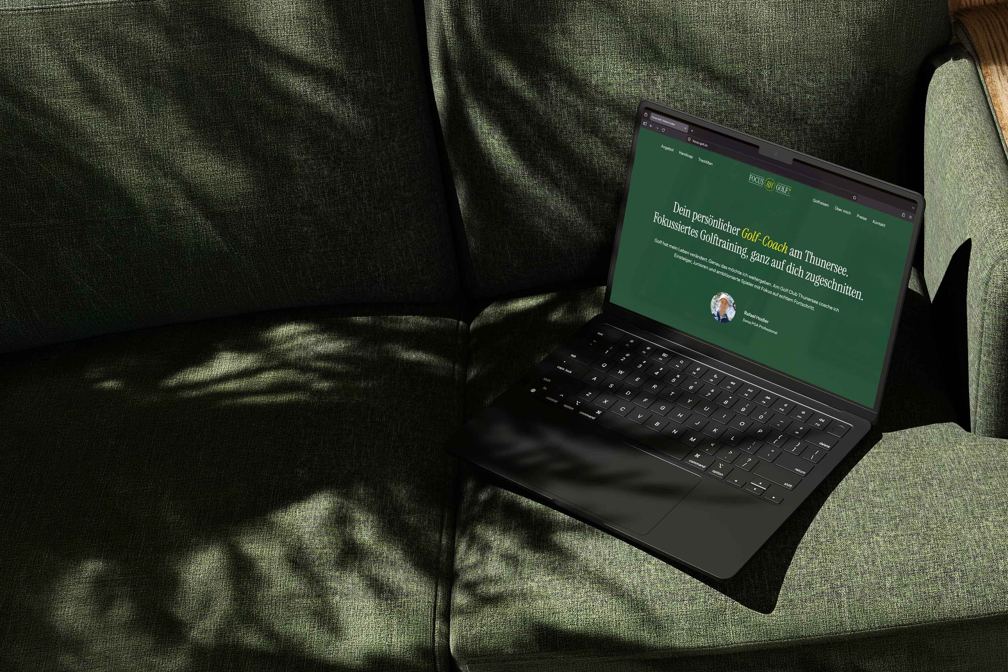 Focus Golf – Marke und Website für einen Golf-Coach am Thunersee | Projekt der Webagentur aus Thun & Bern