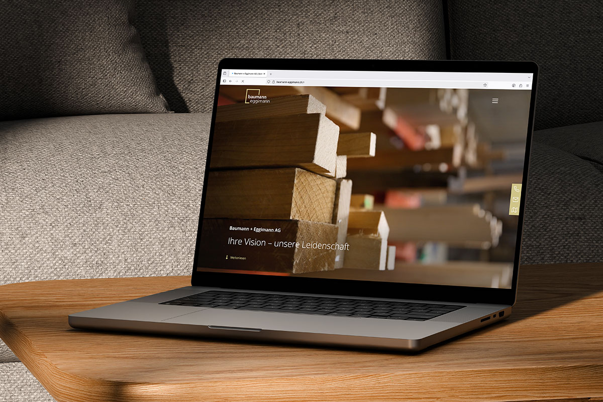 Baumann + Eggimann AG – Web & Marketing für eine Schreinerei | Projekt der Webagentur aus Thun & Bern