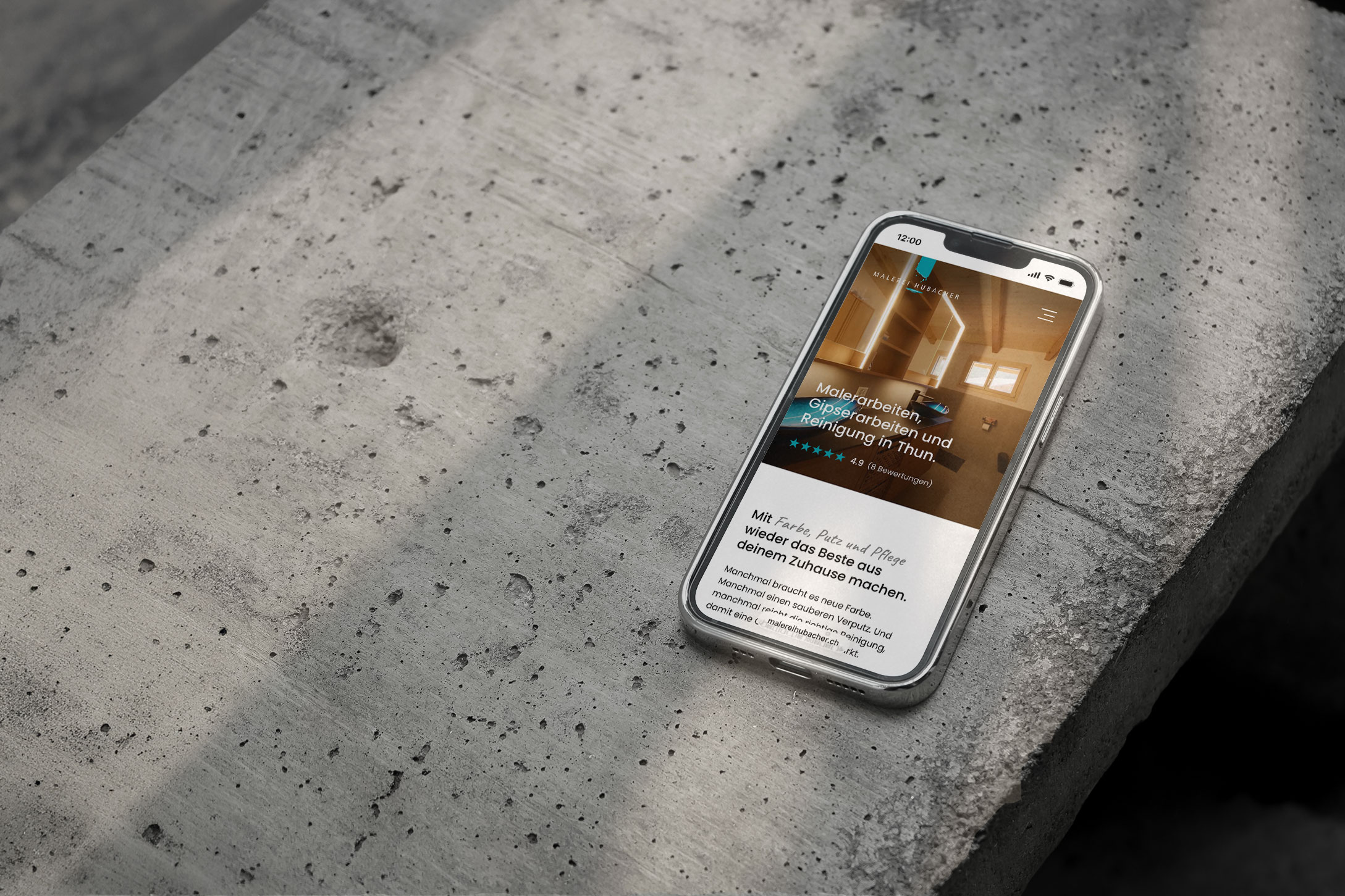 Malerei Hubacher – Redesign Website für einen Malerbetrieb in Thun | Projekt der Webagentur aus Thun & Bern