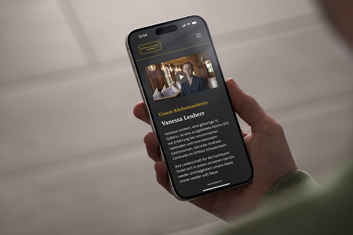 Restaurant und Hotel Löchlibad – Sichtbarkeit in der Gastronomie | Projekt der Webagentur aus Thun & Bern
