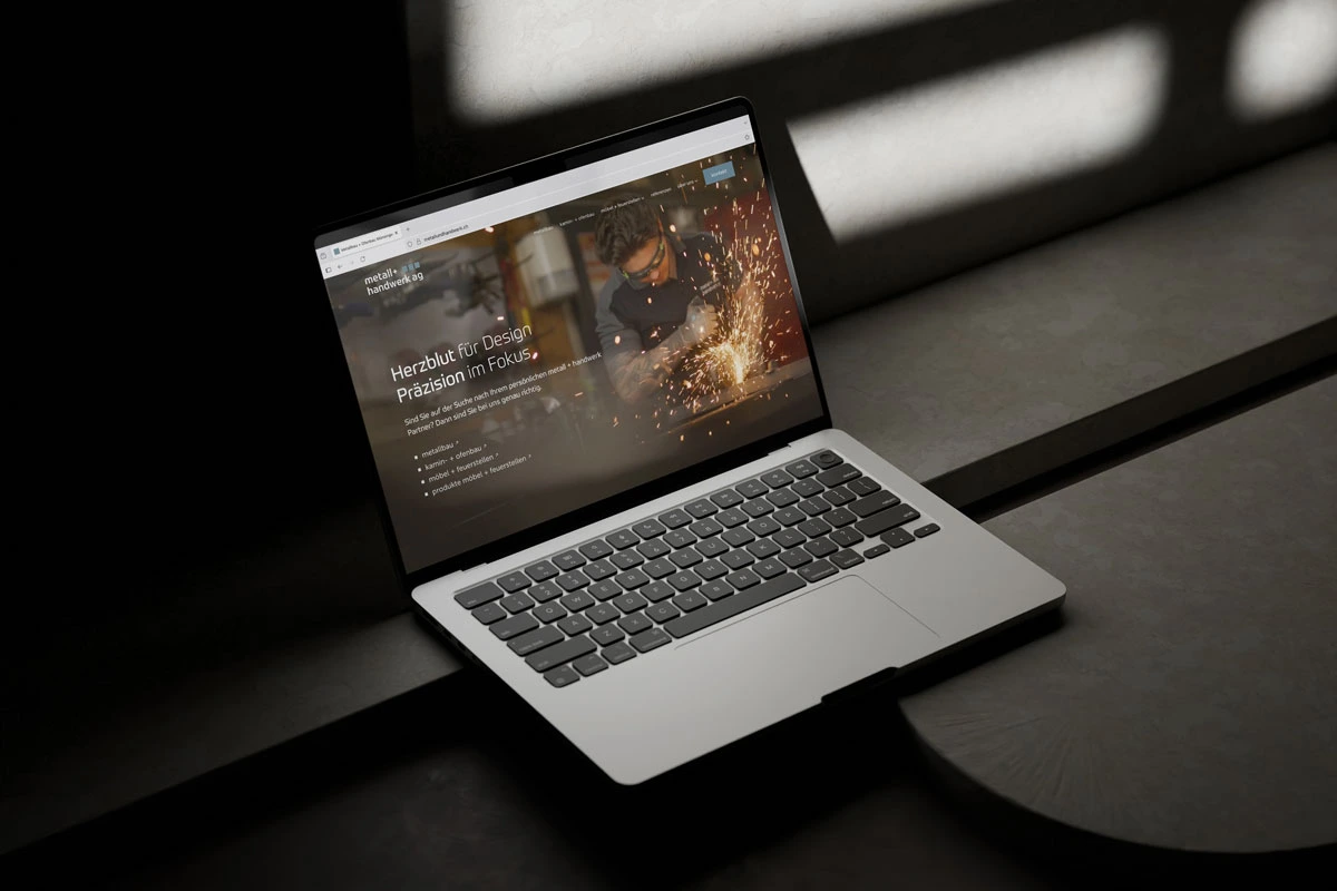 metall + handwerk ag – Webauftritt für eine Metallbaufirma | Projekt der Webagentur aus Thun & Bern