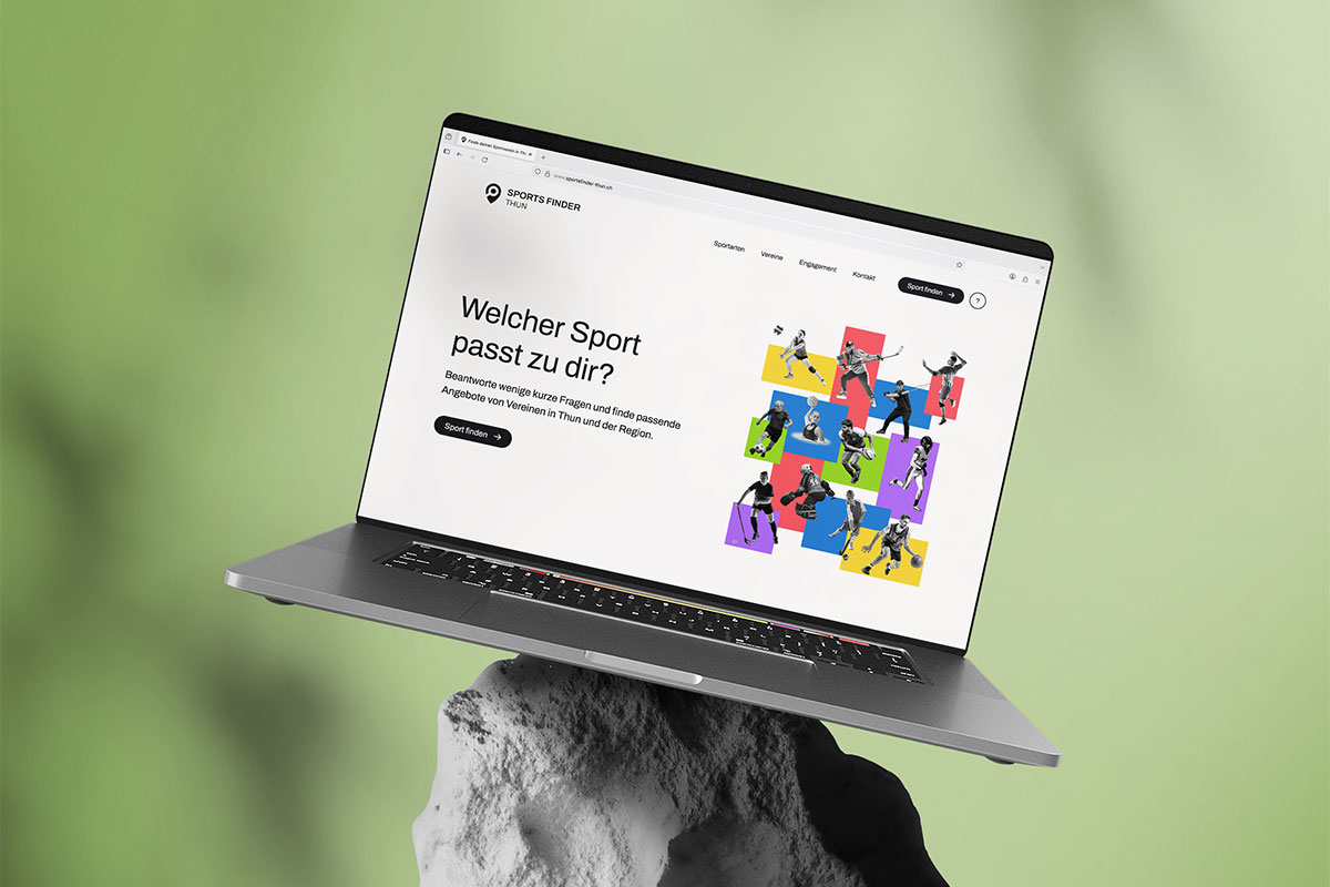 Sports Finder Thun – Interaktive Sportplattform mit Wizard | Projekt der Webagentur aus Thun & Bern