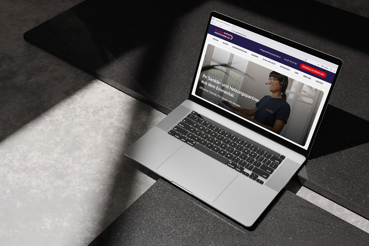 Stalder Haustechnik AG – Website-Relaunch und Branding | Projekt der Webagentur aus Thun & Bern