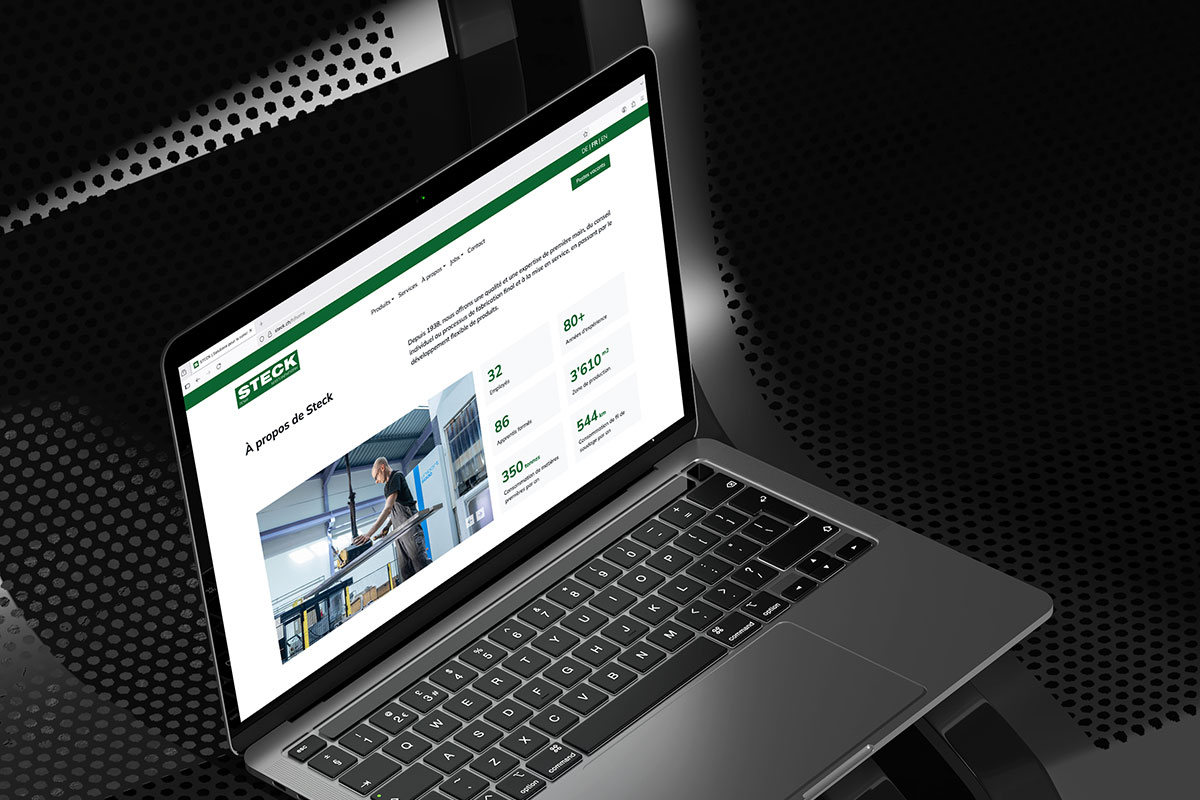 Ferdinand Steck Maschinenfabrik AG – Corporate Website im Maschinenbau | Projekt der Webagentur aus Thun & Bern