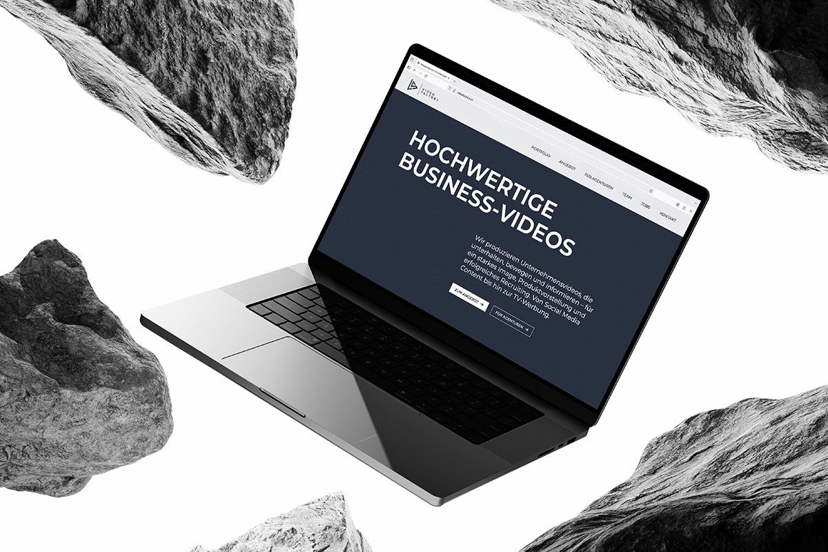 Video Factory AG – Kreative Website für eine Videoagentur | Projekt der Webagentur aus Thun & Bern