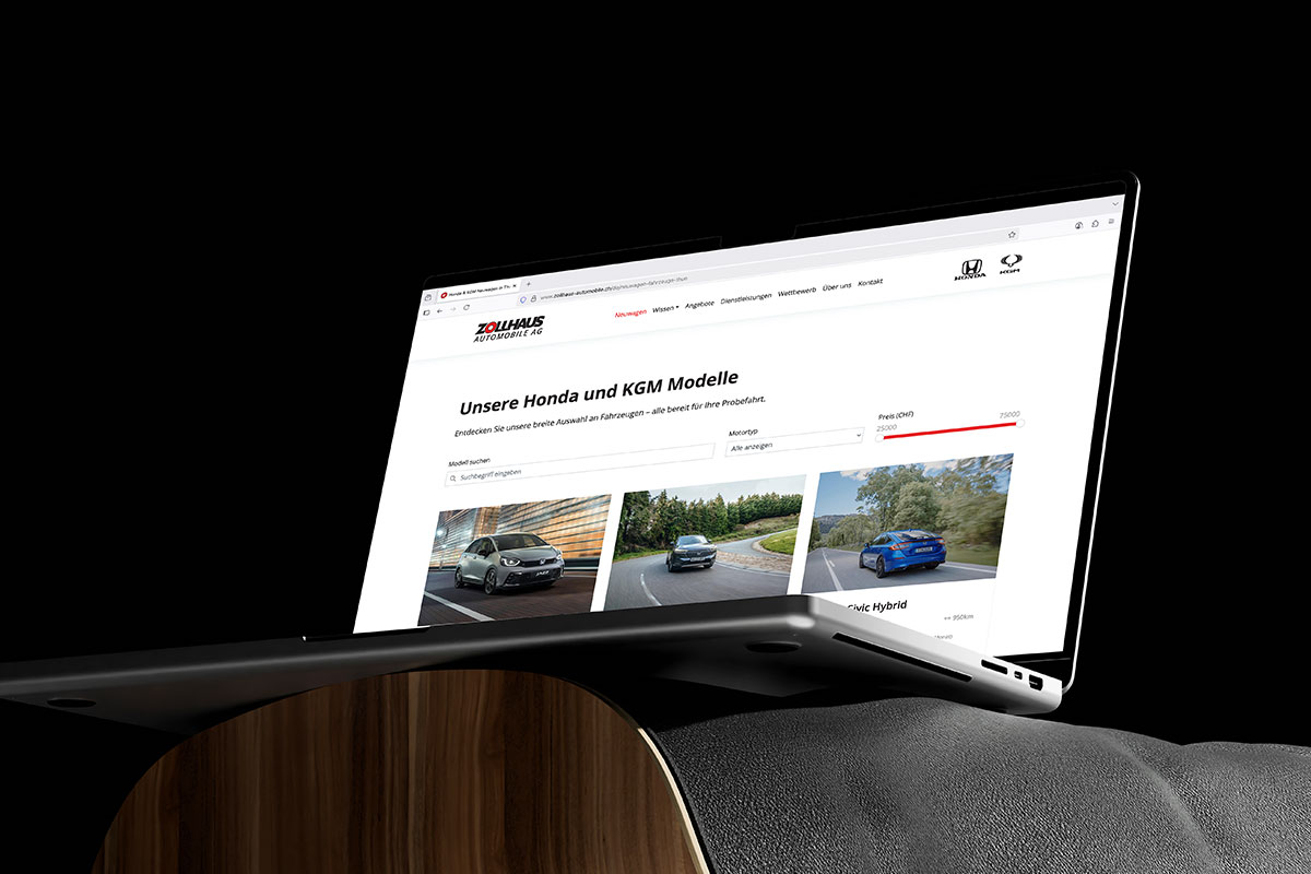 Zollhaus Automobilie AG – Umfassendes Marketing in der Automobilbranche | Projekt der Webagentur aus Thun & Bern